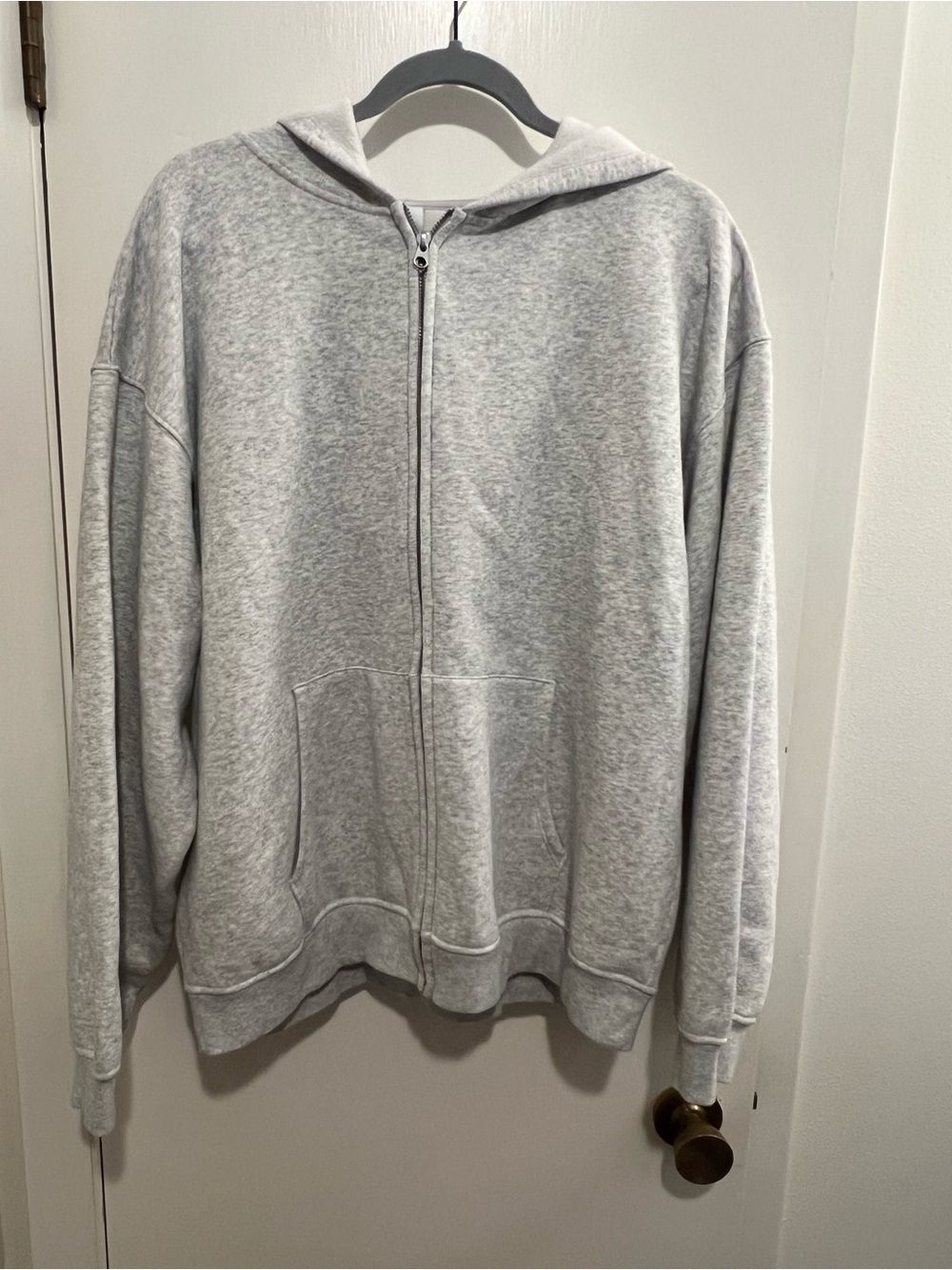Skims Fleece Lounge Relaxed Zip Up Hoodie NWT!! - Picture 2 of 5